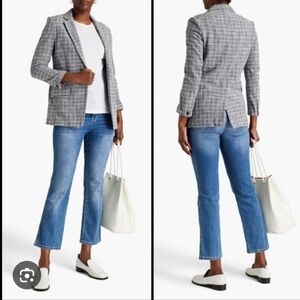 rag & bone Gray Plaid Blazer